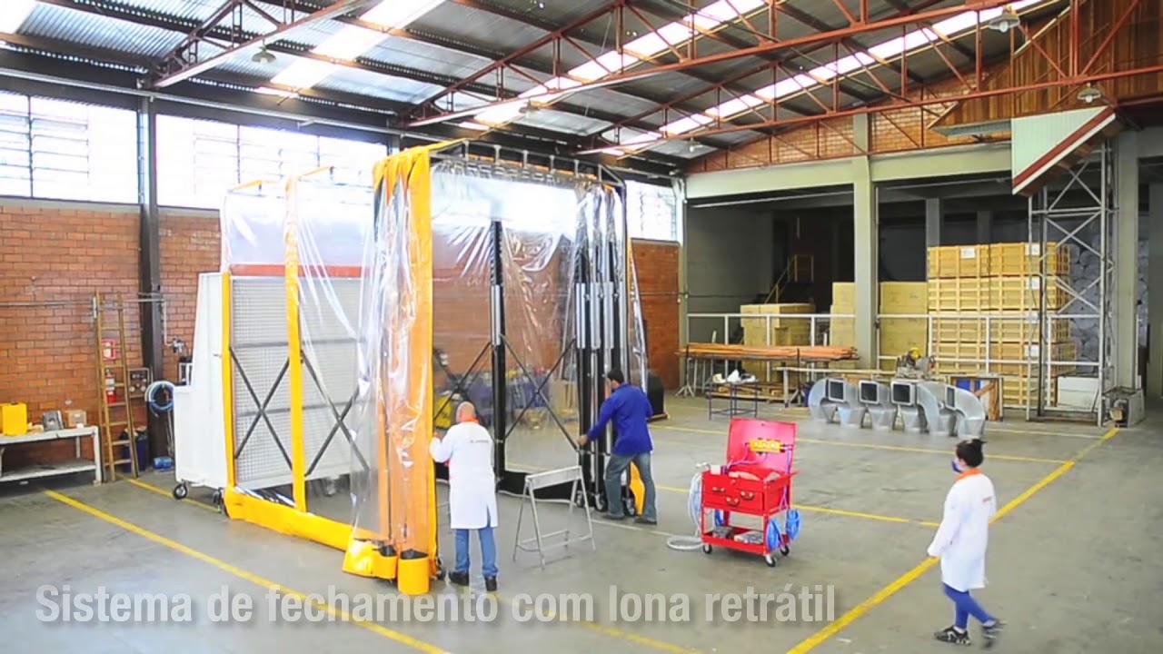 Cabine de Pintura Retrátil - Orange Cabines de Pintura