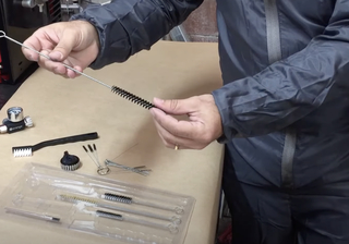 Como desentupir a Pistola de Pintura escovas de limpeza