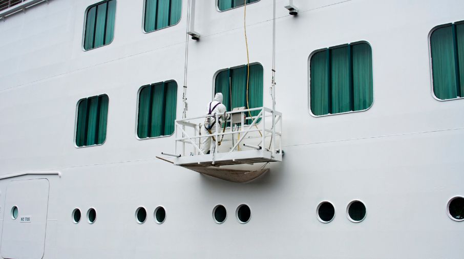 Pintura naval desafios e processos